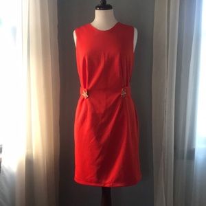 Orange dress with nautical starfish detail